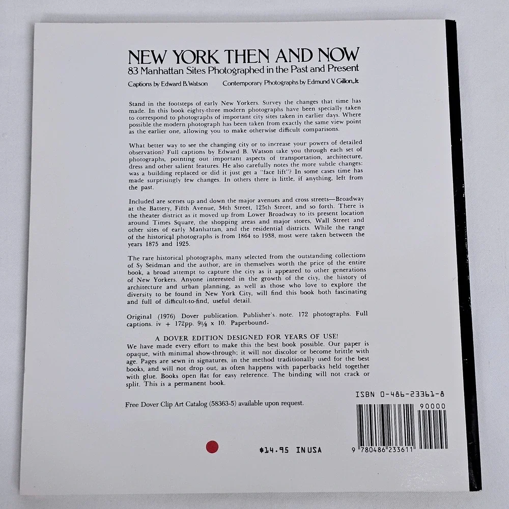 New York Then and Now 83 Manhattan Sites Photography Book Watson Gillon Dover 76